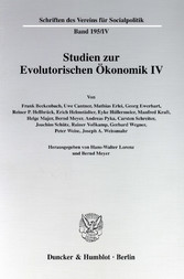 Studien zur Evolutorischen Ökonomik IV.