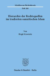 Hierarchie der Rechtsquellen im tradierten sunnitischen Islam.