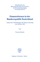 Finanzreformen in der Bundesrepublik Deutschland.