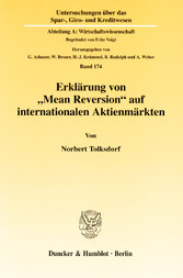 Erklärung von »Mean Reversion« auf internationalen Aktienmärkten.