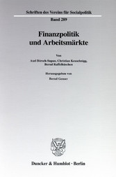 Finanzpolitik und Arbeitsmärkte.