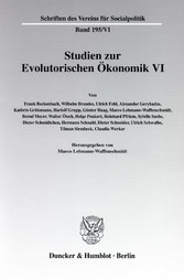 Studien zur Evolutorischen Ökonomik VI.