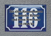 Die alten Hausnummern Ebersdorfer Häuser und deren Bewohner um 1948/50