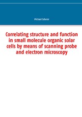 Correlating structure and function in small molecule organic solar cells by means of scanning probe and electron microscopy