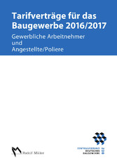 Tarifverträge für das Baugewerbe 2016/2017 - E-Book (PDF)