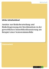 Ansätze zur Risikobeurteilung und Risikobegrenzung der Kreditinstitute in der gewerblichen Immobilienfinanzierung am Beispiel einer Seniorenimmobilie