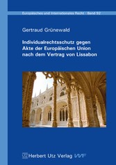 Individualrechtsschutz gegen Akte der Europäischen Union nach dem Vertrag von Lissabon