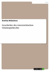 Geschichte des österreichischen Glücksspielrechts