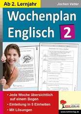 Wochenplan Englisch 2