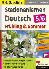 Stationenlernen Deutsch / Frühling & Sommer - Klasse 5/6