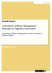 Assessment of Waste Management Strategies in Nigerian Universities