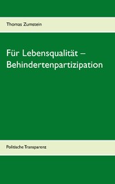 Für Lebensqualität - Behindertenpartizipation