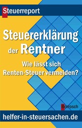 Die Steuererklärung der Rentner