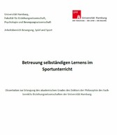 Betreuung selbständigen Lernens im Sportunterricht