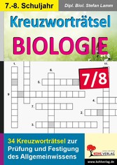 Kreuzworträtsel Biologie / Klasse 7-8