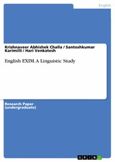 English EXIM. A Linguistic Study