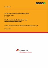 Die Transatlantische Handels- und Investitionspartnerschaft