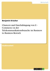 Chancen und Durchdringung von E - Commerce in derTelekommunikationsbranche im Business to Business Bereich