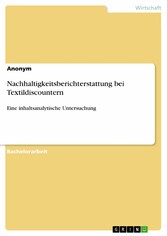 Nachhaltigkeitsberichterstattung bei Textildiscountern