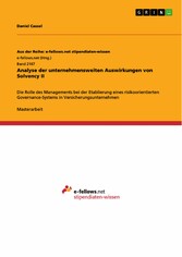 Analyse der unternehmensweiten Auswirkungen von Solvency II