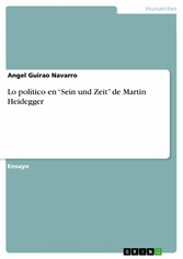 Lo político en 'Sein und Zeit' de Martin Heidegger