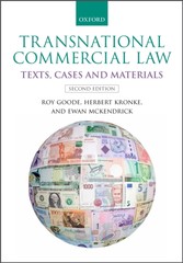 Transnational Commercial Law: Texts, Cases and Materials