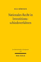 Nationales Recht in Investitionsschiedsverfahren