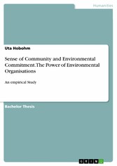 Sense of Community and Environmental Commitment. The Power of Environmental Organisations