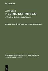 Aufsätze aus den Jahren 1968-1976