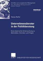 Unternehmensberater in der Politikberatung