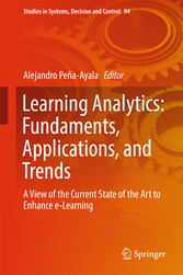 Learning Analytics: Fundaments, Applications, and Trends