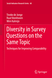 Diversity in Survey Questions on the Same Topic