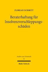 Beraterhaftung für Insolvenzverschleppungsschäden