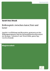 Rollenspiele zwischen Autor, Text und Leser