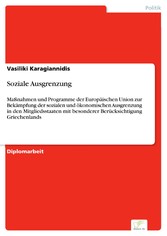 Soziale Ausgrenzung