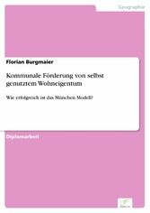 Kommunale Förderung von selbst genutztem Wohneigentum