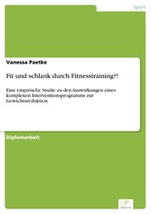 Fit und schlank durch Fitnesstraining?!