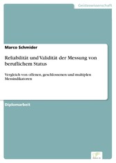 Reliabilität und Validität der Messung von beruflichem Status