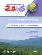 1st International Conference on 3D Materials Science, 2012