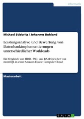 Leistungsanalyse und Bewertung von Datenbankimplementierungen unterschiedlicher Workloads