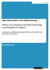 Effects of Corruption and Bad Leadership on Journalism in Nigeria