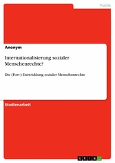 Internationalisierung sozialer Menschenrechte?