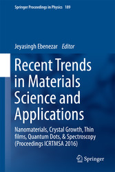 Recent Trends in Materials Science and Applications