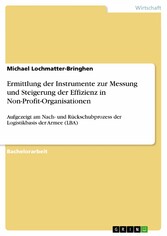 Ermittlung der Instrumente zur Messung und Steigerung der Effizienz in Non-Profit-Organisationen