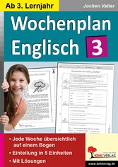 Wochenplan Englisch 3