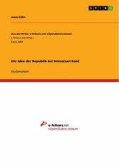 Die Idee der Republik bei Immanuel Kant