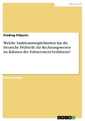 Welche Sanktionsmöglichkeiten hat die Deutsche Prüfstelle für Rechnungswesen im Rahmen des Enforcement-Verfahrens?