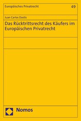 Das Rücktrittsrecht des Käufers im Europäischen Privatrecht