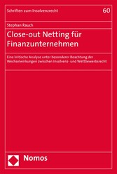 Close-out Netting für Finanzunternehmen