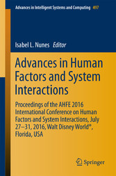 Advances in Human Factors and System Interactions